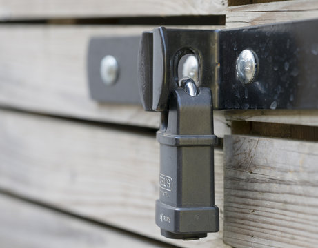 locks and bolts on door / shed