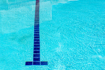 Empty swimming pool, summertime, outdoors 