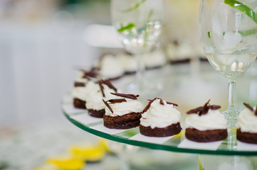 dessert. cocktail food buffet. wedding catering food