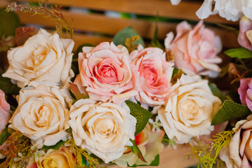 Obraz na płótnie Canvas wedding flower decoration . flower background