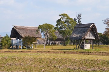 Obraz premium 史跡公園/福岡県朝倉市 平塚川添遺跡