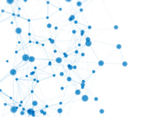 Connected dots network background