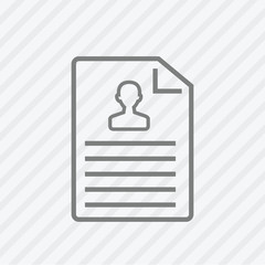Report line icon. Vector illustration.