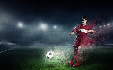 He is going to become a champ. Mixed media