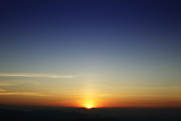 Naklejka na ściany i meble Sunset sky stratosphere background