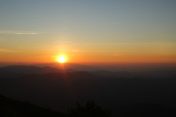 Fototapeta na wymiar Sunset sky stratosphere background