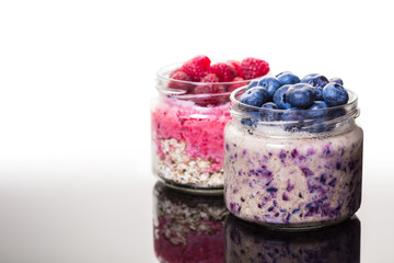 Oatmeal with fruit and fresh berries