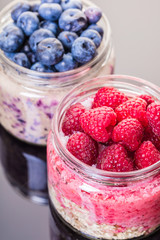 Oatmeal with fruit and fresh berries