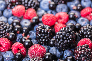 texture of assorted fresh berries