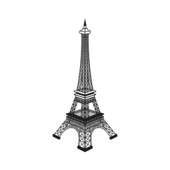 Eiffel tower vector illustration ,Paris. Icon design