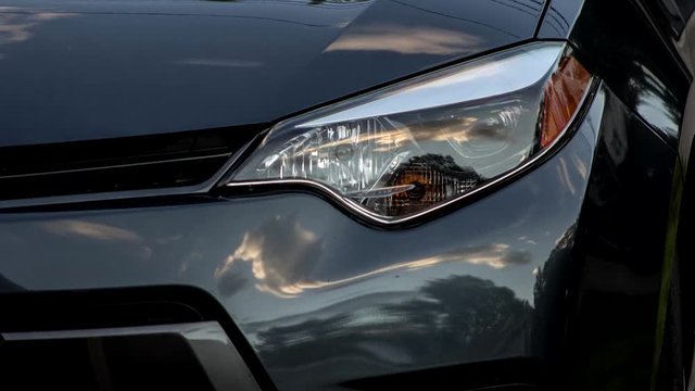 Automotive reflection time lapse 