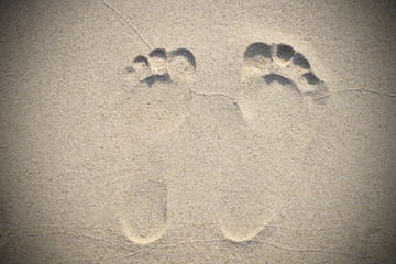Footprint in the Sand