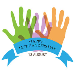 Fototapeta premium Left Handers Day.