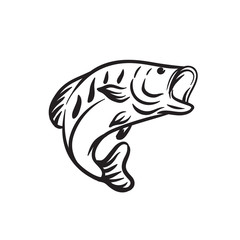 fish animal vector outline