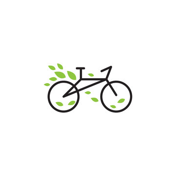 green bike logo vector