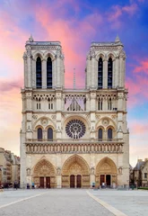 Fotobehang Notre Dame - Parijs bij zonsopgang © TTstudio