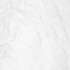 Crumpled white paper texture background for business education and communication concept design.