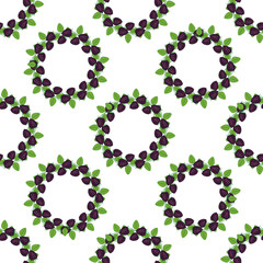 Seamless pattern from blackberry.