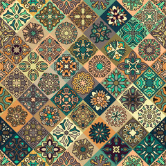 Seamless pattern. Vintage decorative elements. Hand drawn background. Islam, Arabic, Indian, ottoman motifs. Perfect for printing on fabric or paper.