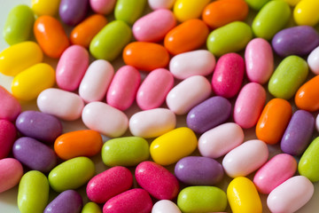 multicolored candies closeup