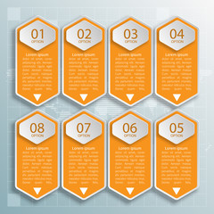 Abstract 3D Paper Infographics