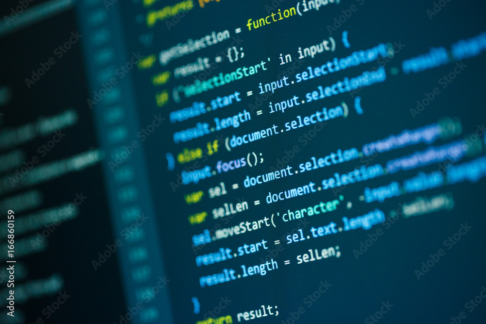 Poster Photos software developer programming code