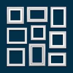 Vector set of picture frames.