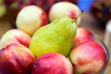 Juicy pear and nektarines