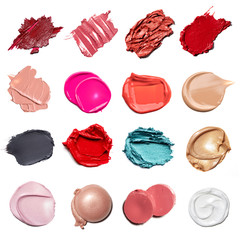 smear paint of cosmetic products