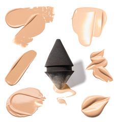 smear paint of cosmetic products