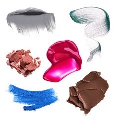 smear paint of cosmetic products