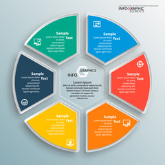 Abstract 3D Paper Infographics