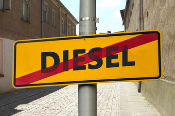 Fototapeta premium Dieselverbot 02 - 17