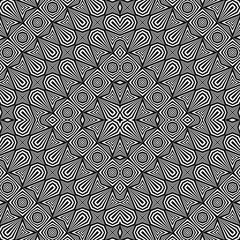 Design seamless monochrome geometric pattern