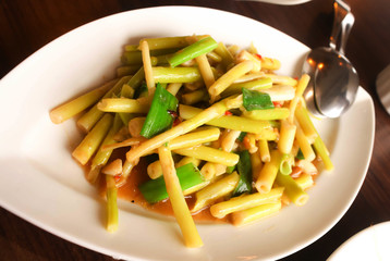 Chinese Food,Stir fried Bamboo shoots in taiwan