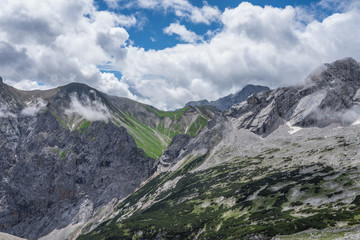 The mountains of Alps in Bavaria, Germany