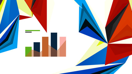 Obraz premium Modern triangle presentation template