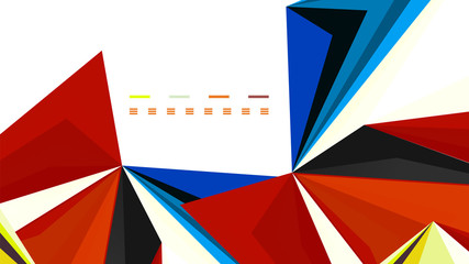 Modern triangle presentation template