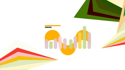 Modern triangle presentation template