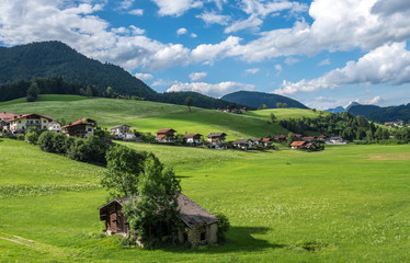 The village in moutains of Tyrol, Austria