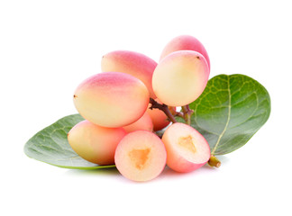 Carunda or Karonda on white background