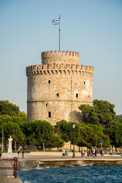 The White Tower At Thessaloniki City