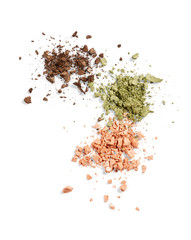 Eye shadow isolated on white background