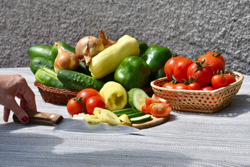 macro A table full of fresh vegetables