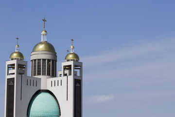 The golden domes of the Catholic church