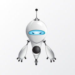Robot mascot illustration