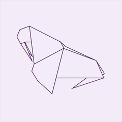 Origami walrus