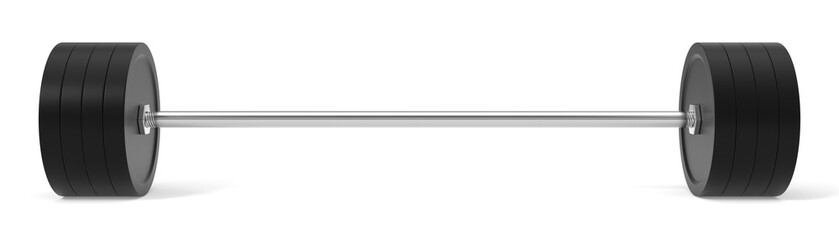 3d illustration fo barbell.