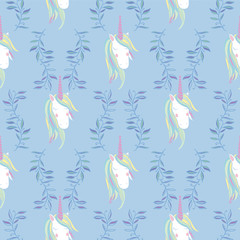 Unicorn Rainbow seamless pattern