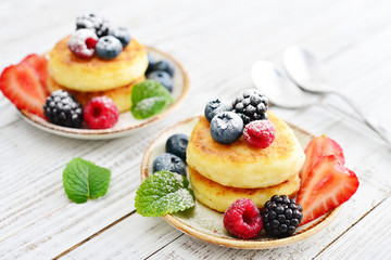 Cottage cheese pancakes
